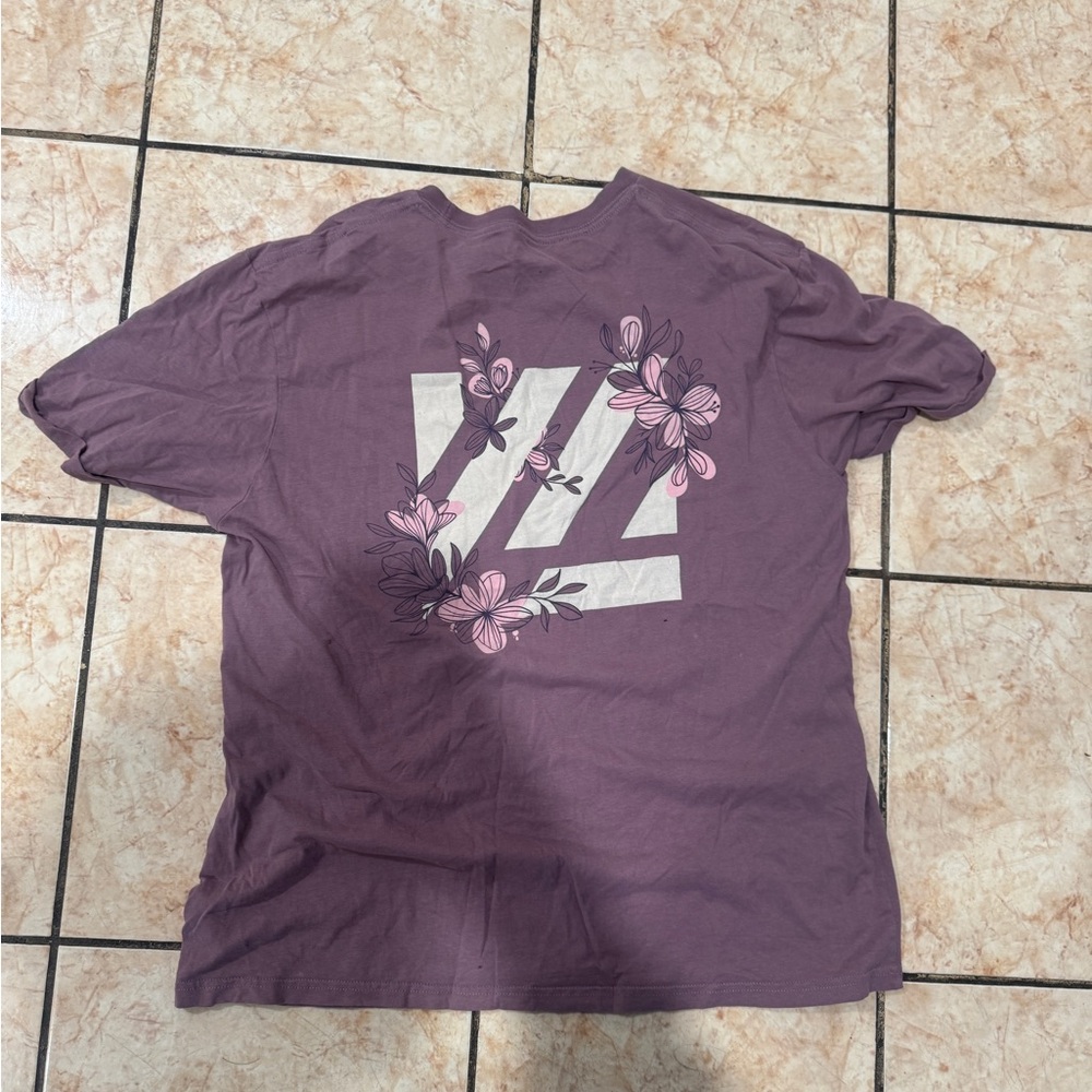 YoungLA Purple Floral Short Sleeve Tee